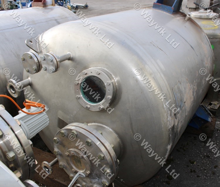 1001-5000 Litres Stainless Steel Pressure / Vacuum Vessels