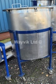 516 Litres Stainless Steel Mobile Vessel With Lid