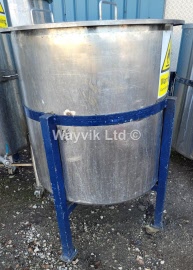 529 Litres Stainless Steel Mobile Vessel With Lid