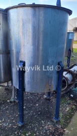 600 Litres Stainless Steel Mobile Vessel With Lid